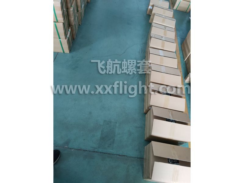 江蘇某客戶5萬件螺套發貨